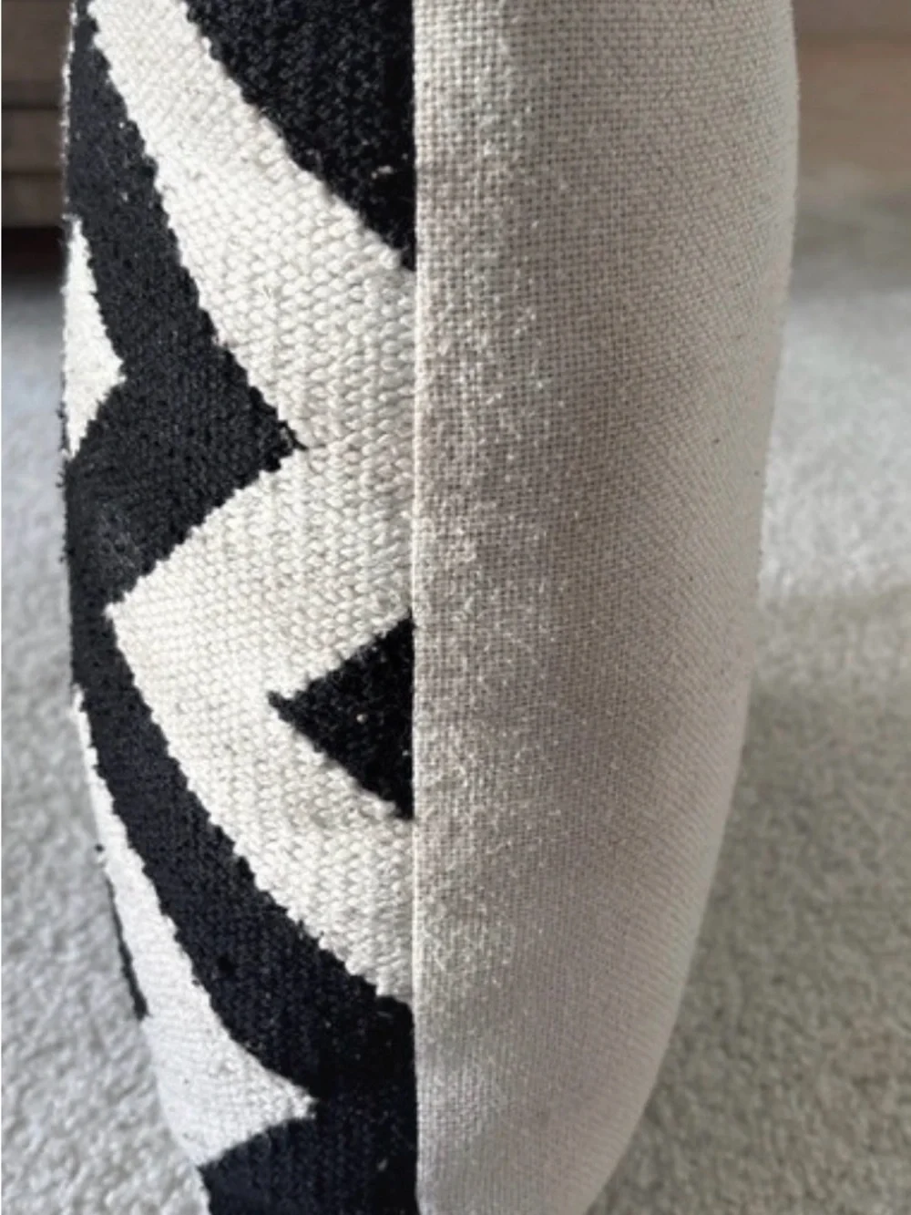 Pier 1 Imports 16x16 Woven Black & White Geometric Throw Pillow - Home Accents